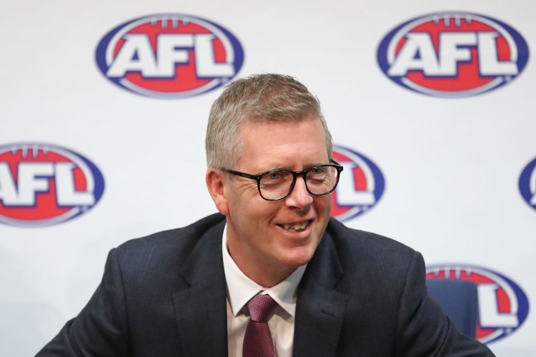 AFL General Manager Football Operations STEVEN HOCKING addresses the media after Steve Hocking was announced as the new AFL General Manager of Football Operations at AFL House in Melbourne, Australia. AFL General Manager Football Operations STEVEN HOCKING addresses the media after Steve Hocking was announced as the new AFL General Manager of Football Operations at AFL House in Melbourne, Australia.