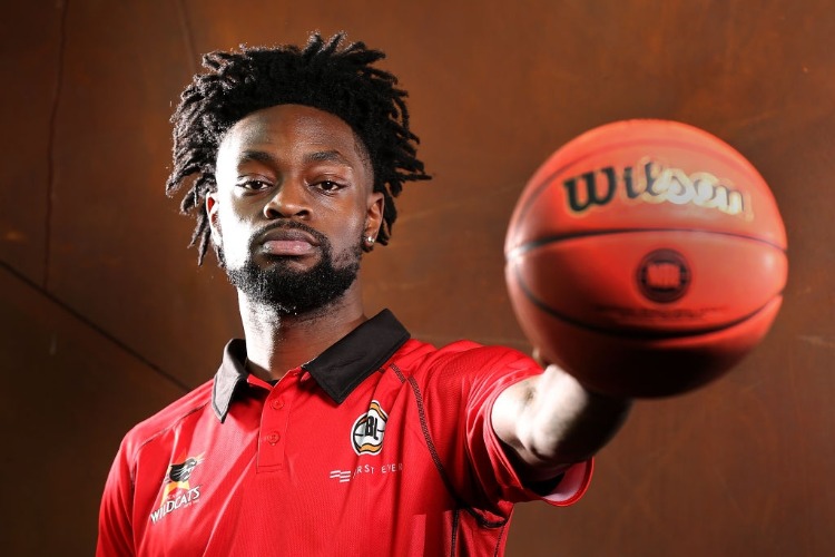 TERRICO WHITE poses, at Bendat Basketball Centre, ahead of his debut for the Perth Wildcats in the NBL season in Perth, Australia. TERRICO WHITE poses, at Bendat Basketball Centre, ahead of his debut for the Perth Wildcats in the NBL season in Perth, Australia.
