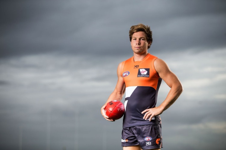 TOBY GREENE poses during the Greater Western Sydney Giants AFL media day in Sydney, Australia.