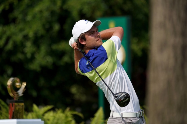 ZACH MURRAY of Australia in action during the Asia-Pacific Amateur Championship at Sentosa Golf Club in Singapore. ZACH MURRAY of Australia in action during the Asia-Pacific Amateur Championship at Sentosa Golf Club in Singapore.