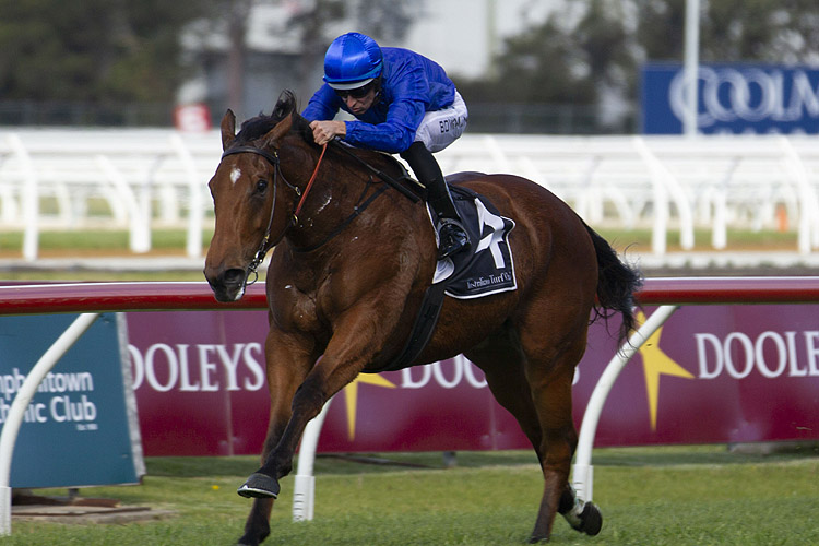 Alizee winning the Smithfield Rsl Missile Stakes