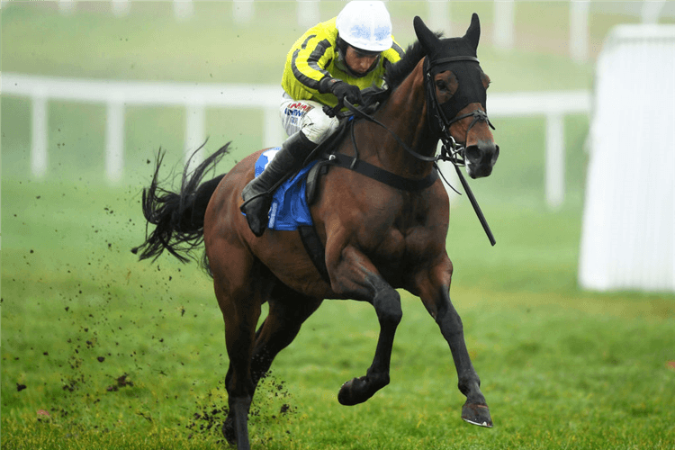 ALLMANKIND winning the Coral Finale Juvenile Hurdle (Grade 1) in Chepstow, Wales.