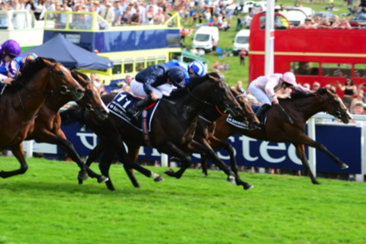ANTHONY VAN DYCK winning the Investec Derby.