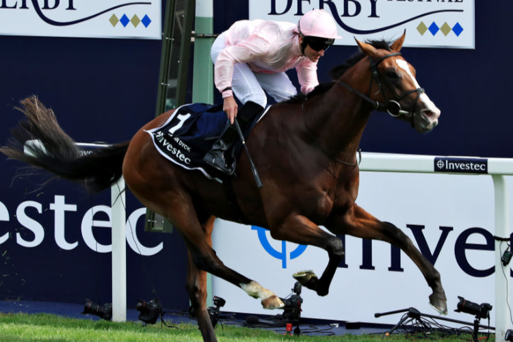 ANTHONY VAN DYCK wins the Epsom Derby