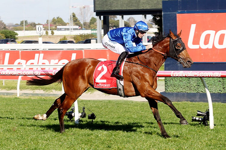 Bivouac winning the Ladbrokes Vain Stakes