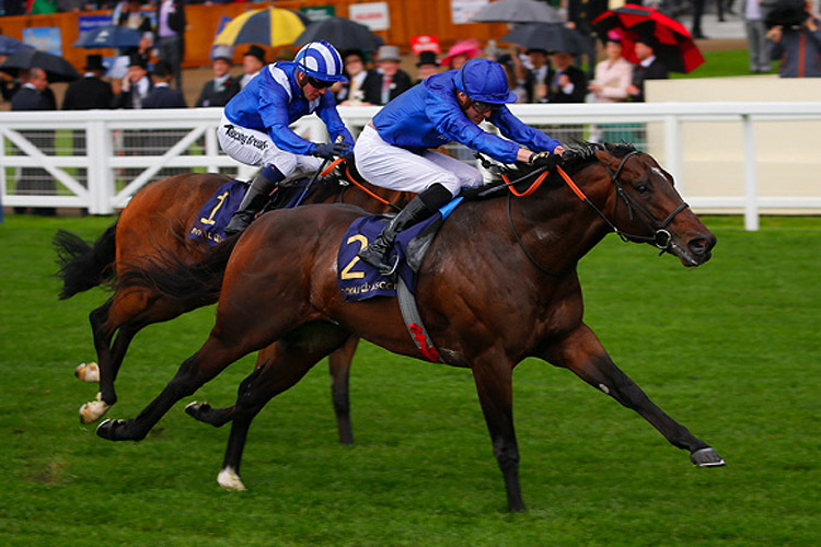 Blue Point winning the King's Stand Stakes