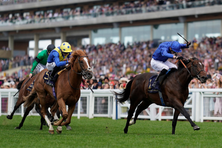 BLUE POINT winning the Diamond Jubilee Stakes at Ascot in England.