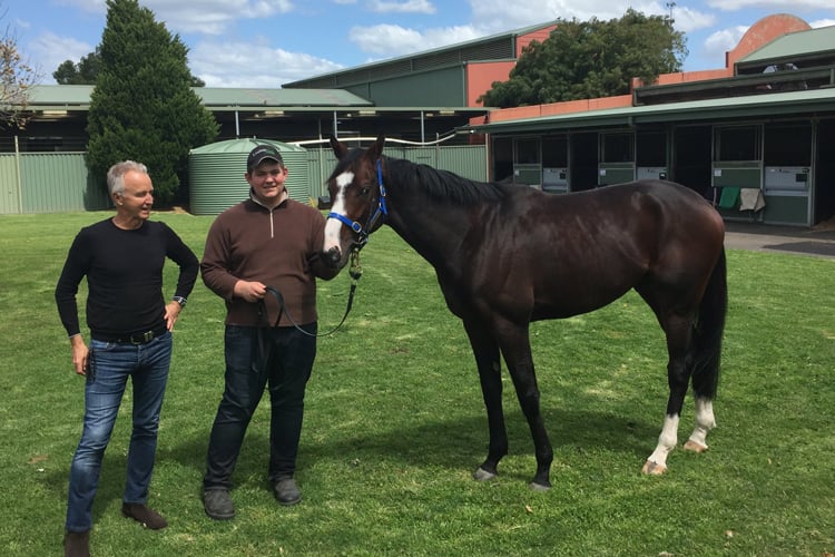 New Zealander Kevin Mackenzie and his Melbourne Cup charge Constantinople