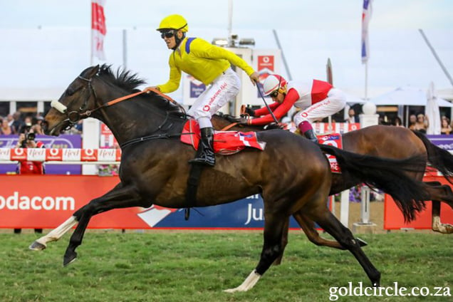 DO IT AGAIN winning the Durban July in Greyville, South Africa.