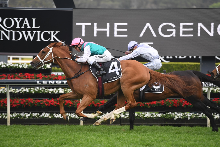 Finche winning The Agency R/E Kingston Town.