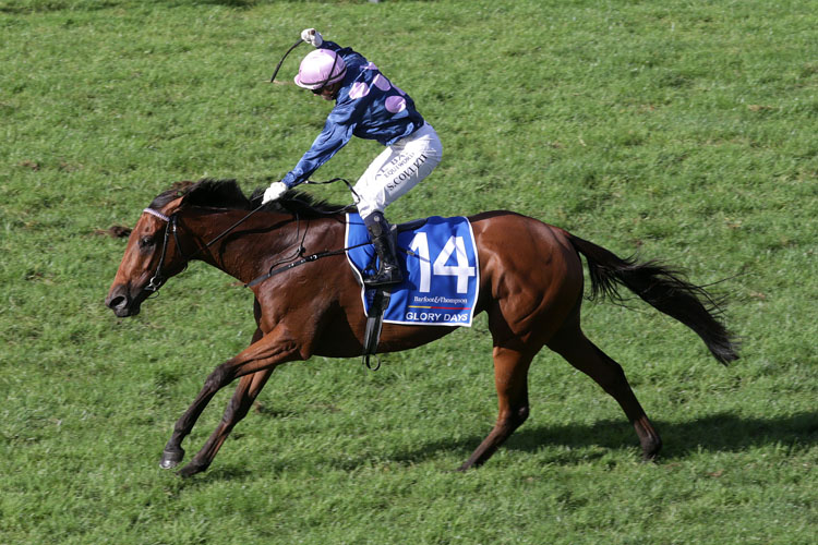 Glory Days winning the Wanganui Cup