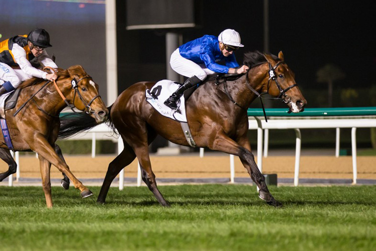 Good Fortune winning the Dubai Trophy Sponsored By Masdar