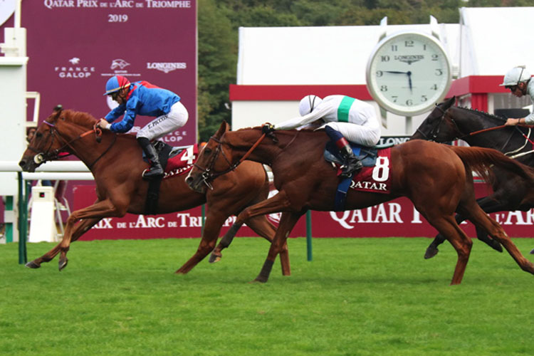 Holdthasigreen winning the QATAR PRIX DU CADRAN