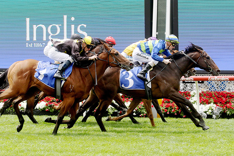 Ideas Man winning the Inglis Banner 2yo