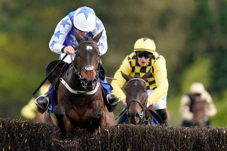 KEMBOY winning the Coral Punchestown Gold Cup at Punchestown in Naas, Ireland.