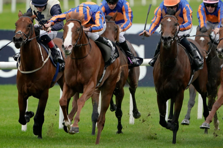 LOVE winning the Moyglare Stud Stakes at Curragh in Kildare, Ireland.