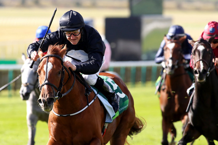 Millisle winning the Juddmonte Cheveley Park Stakes (Group 1) (Fillies)