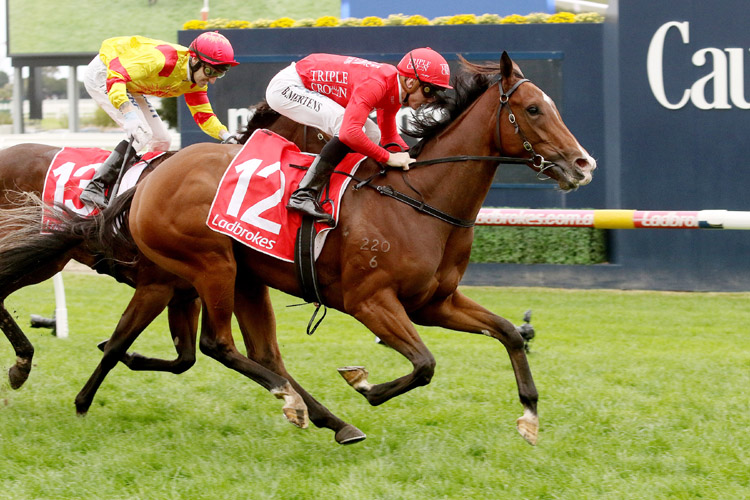 Missile Mantra winning the Vale Redoute's Choice Stakes