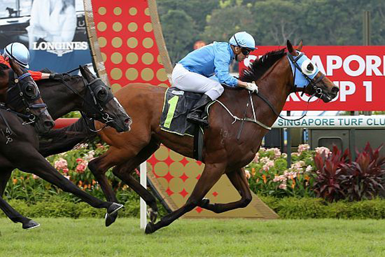 On Line winning the RESTRICTED MAIDEN