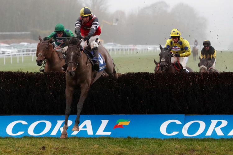 Potters Corner winning the Coral Welsh Grand National Handicap Chase