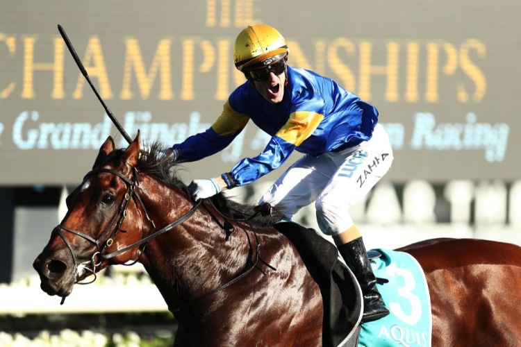 SANTA ANA LANE winning the Aquis T J Smith Stakes during day one of The Championships as part of Sydney Racing at Royal Randwick in Sydney, Australia.