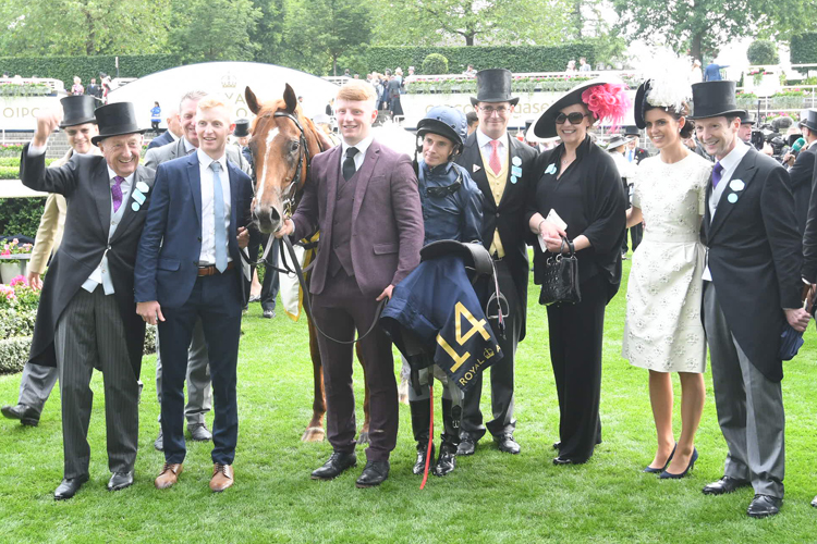 Connections of Southern HIlls after winning the Windsor Castle Stakes