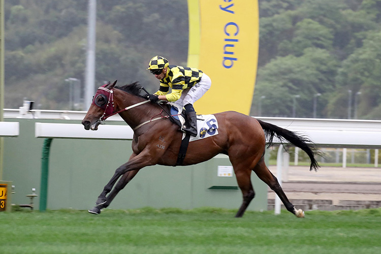 The John Moore-trained The Createth wins the Guangzhou-Hong Kong Cup under Silvestre de Sousa.