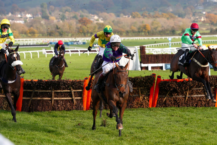 Thyme Hill winning the Ballymore Novices' Hurdle (Grade 2) (Registered As The Hyde Novices' Hurdle)