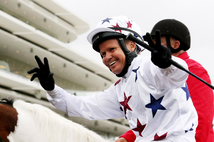 Jockey: BAREND VORSTER after, Sisstar winning the Network 10 Red Roses Stakes