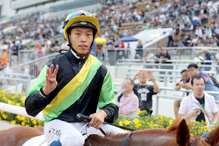 Vincent Ho celebrates his best day yet in Hong Kong.