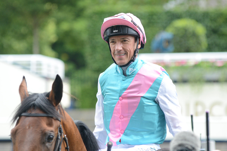 Frankie Dettori returns after winning on Sangarius in The Hampton Court Stakes