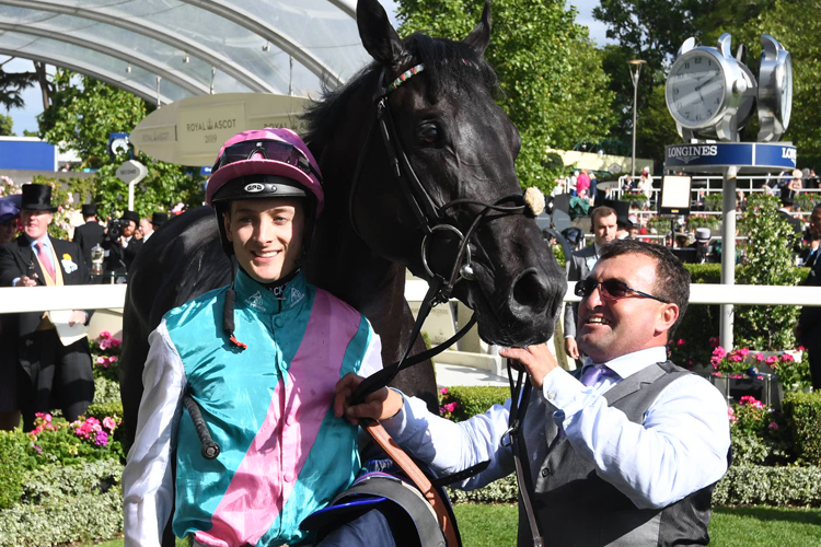 Biometric and Harry Bentley after winning Britannia Stakes