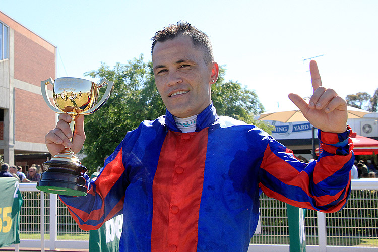 Jockey: MICHAEL WALKER after, Prince Of Arran winning the Bet365 Geelong Cup