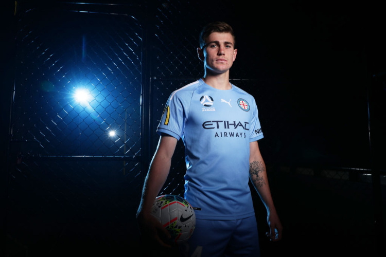 CONNOR METCALFE of Melbourne City FC poses during the A-League season launch at Max Watts in Sydney, Australia.