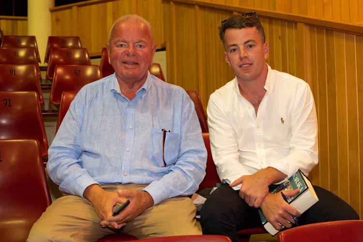 Te Akau Racing's David Ellis (left) and Jamie Richards during day one at Karaka