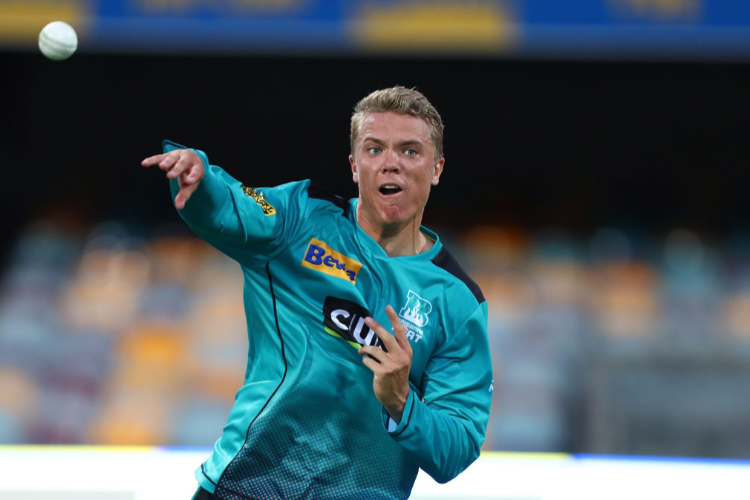 JACK PRESTWIDGE fields during a Brisbane Heat Big Bash League training session at the Gabba in Brisbane, Australia. JACK PRESTWIDGE fields during a Brisbane Heat Big Bash League training session at the Gabba in Brisbane, Australia.