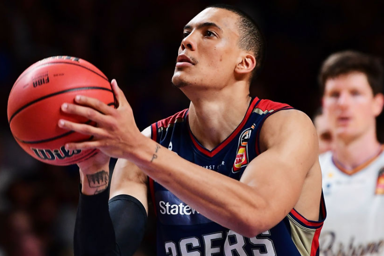 JACOB WILEY of the Adelaide 36ers during the NBL match between Adelaide 36ers and the Brisbane Bullets at Titanium Security Arena in Adelaide, Australia. JACOB WILEY of the Adelaide 36ers during the NBL match between Adelaide 36ers and the Brisbane Bullets at Titanium Security Arena in Adelaide, Australia.