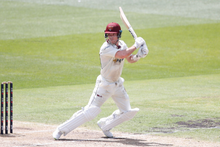 JIMMY PEIRSON of Queensland bats during the Sheffield Shield match between Victoria and Queensland in Melbourne, Australia. JIMMY PEIRSON of Queensland bats during the Sheffield Shield match between Victoria and Queensland in Melbourne, Australia.