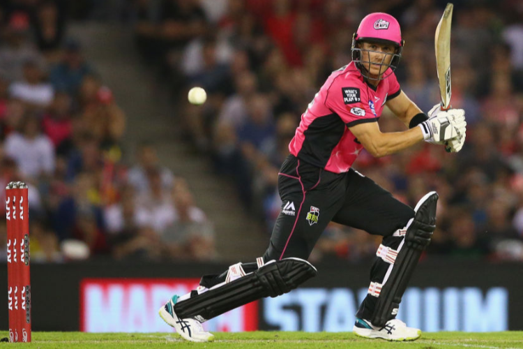 JOE DENLY of the Sixers bats during the Big Bash League match between the Melbourne Renegades and the Sydney Sixers at Marvel Stadium in Melbourne, Australia. JOE DENLY of the Sixers bats during the Big Bash League match between the Melbourne Renegades and the Sydney Sixers at Marvel Stadium in Melbourne, Australia.
