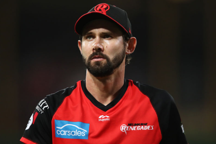 KANE RICHARDSON of the Renegades looks on during the Big Bash League match between the Sydney Sixers and the Melbourne Renegades at SCG in Sydney, Australia.