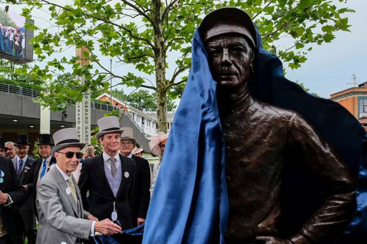 Lester Piggott Statue Unveiled At Ascot