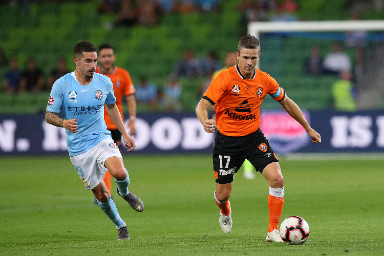 A-League players in action.