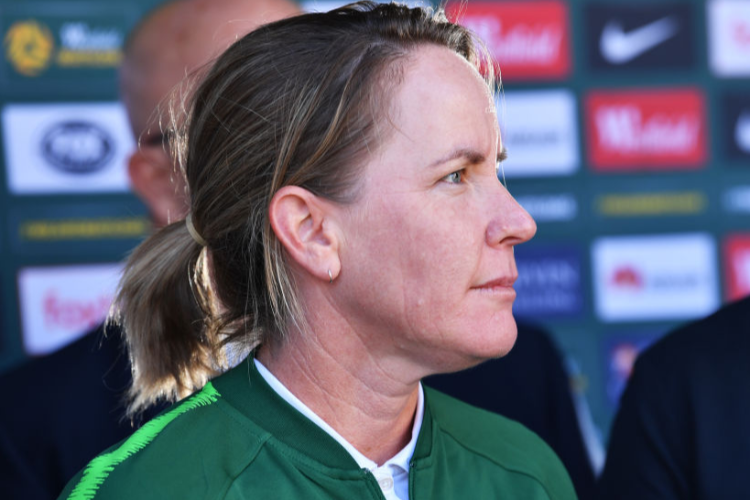 MEL ANDREATTA assistant coach of the Matilda's speaks to media during a Matildas media opportunity at Coopers Stadium in Adelaide, Australia.