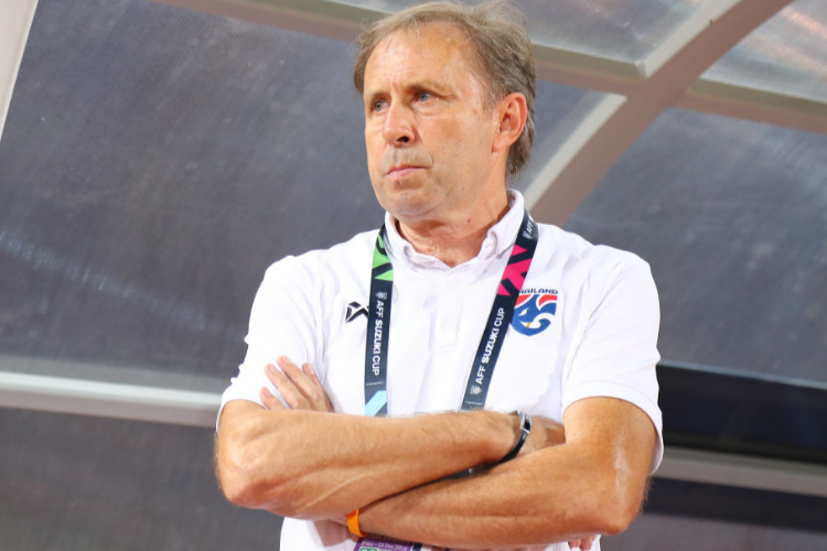 MILOVAN RAJEVAC, head coach of Thailand, in action prior to the AFF Suzuki Cup semi final second leg match between Thailand and Malaysia at Rajamangala Stadium in Bangkok, Thailand. MILOVAN RAJEVAC, head coach of Thailand, in action prior to the AFF Suzuki Cup semi final second leg match between Thailand and Malaysia at Rajamangala Stadium in Bangkok, Thailand.