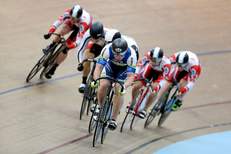 SHANE PERKINS of Australia out front in the Elite Men Keirin B final during the Oceania Track Cycling Championships in Invercargill, New Zealand. SHANE PERKINS of Australia out front in the Elite Men Keirin B final during the Oceania Track Cycling Championships in Invercargill, New Zealand.