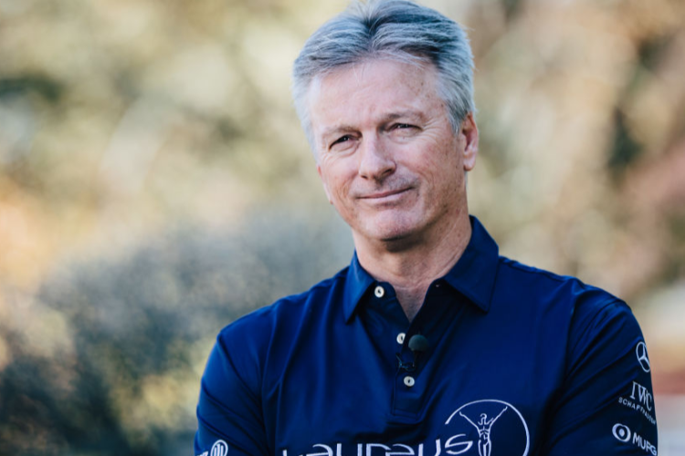 Laureus Academy Member STEVE WAUGH is interviewed during the Laureus Sport for Good Global Summit in partnership with Allianz at INSEP in Paris, France.