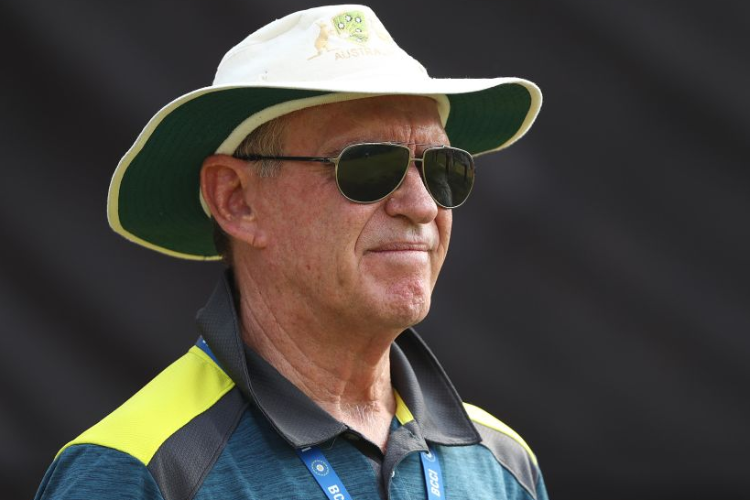 Australian selector TREVOR HOHNS looks on ahead of the One Day International series between India and Australia at Rajiv Gandhi International Cricket Stadium in Hyderabad, India.