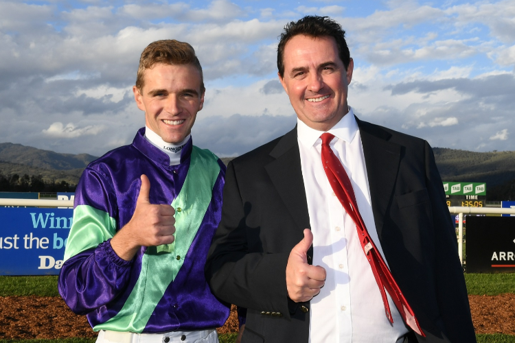 Michael Freedman & Sam Clipperton after winning the Scone cup.