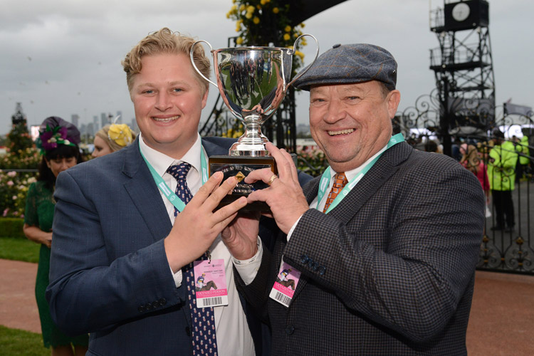 Trainers: TONY & CALVIN MCEVOY after, Sisstar winning the Network 10 Red Roses Stakes