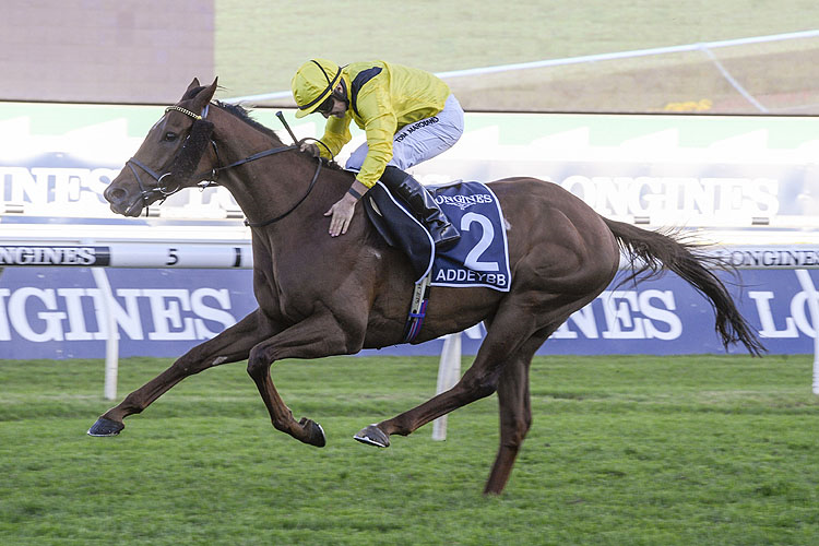 ADDEYBB winning the Longines Queen Elizabeth Stks